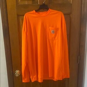 Carhartt Force Orange Long Sleeve thermal Tee
